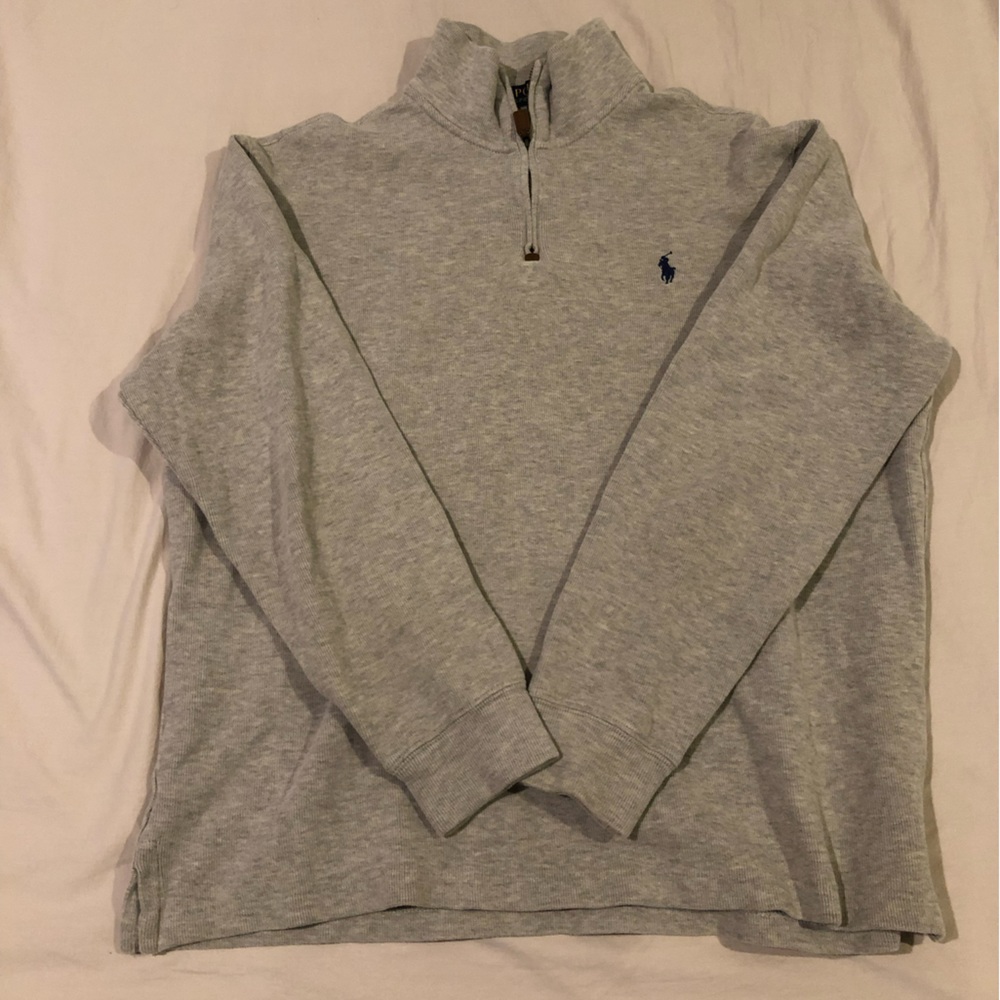 Polo by Ralph Lauren Merino Wool Quarter-Zip Sweater